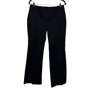Chico’s Women’s Stretch Trouser Black Cotton Blend Pants Size 1 (8) Short New